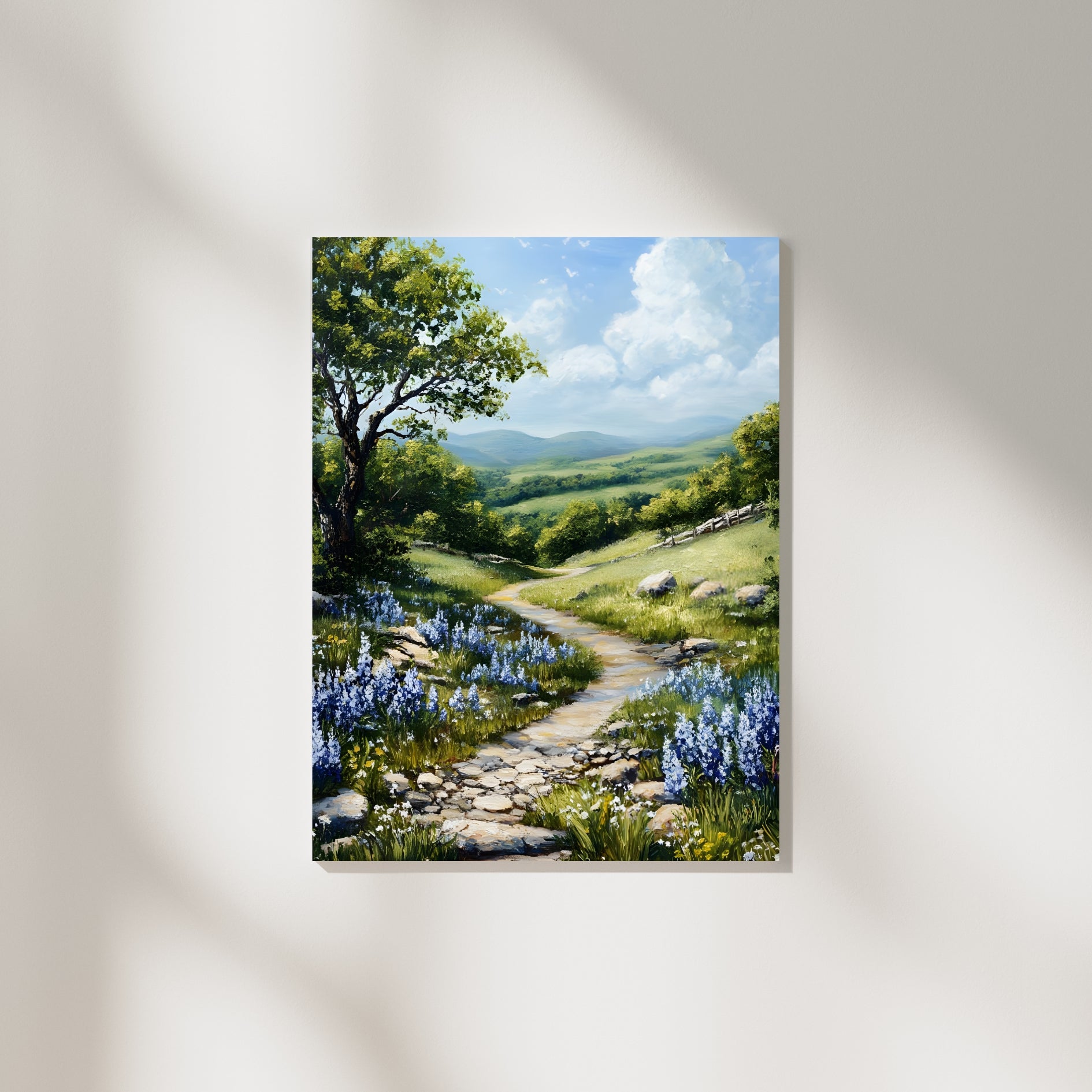 'Pathways' Hill Country Print on Canvas