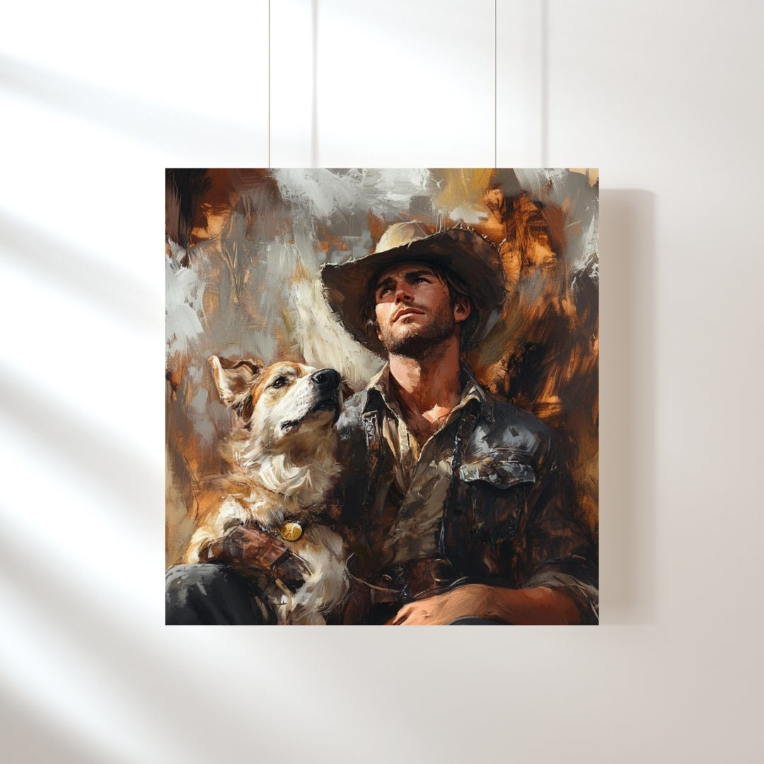 'Rex and Ryder' Hill Country Print on Canvas