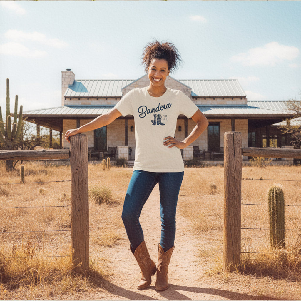 'Bandera, Est. 1853' Lightweight Unisex T-Shirt