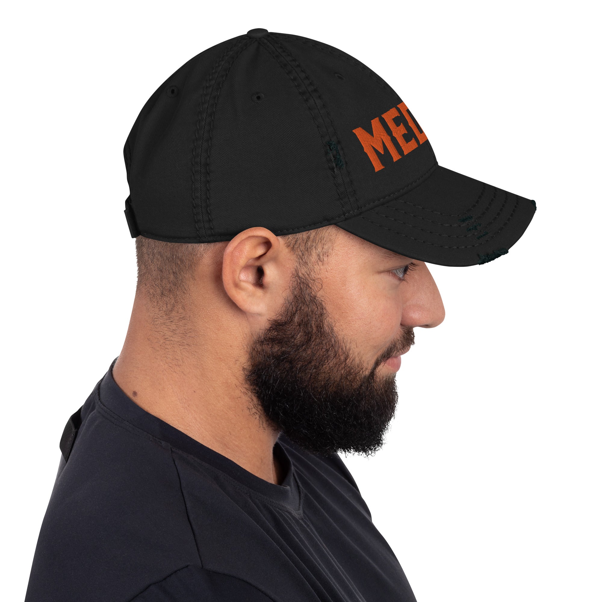 'Medina' Distressed Embroidered Hat