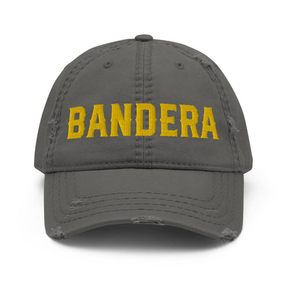 'Bandera' Distressed Embroidered Hat