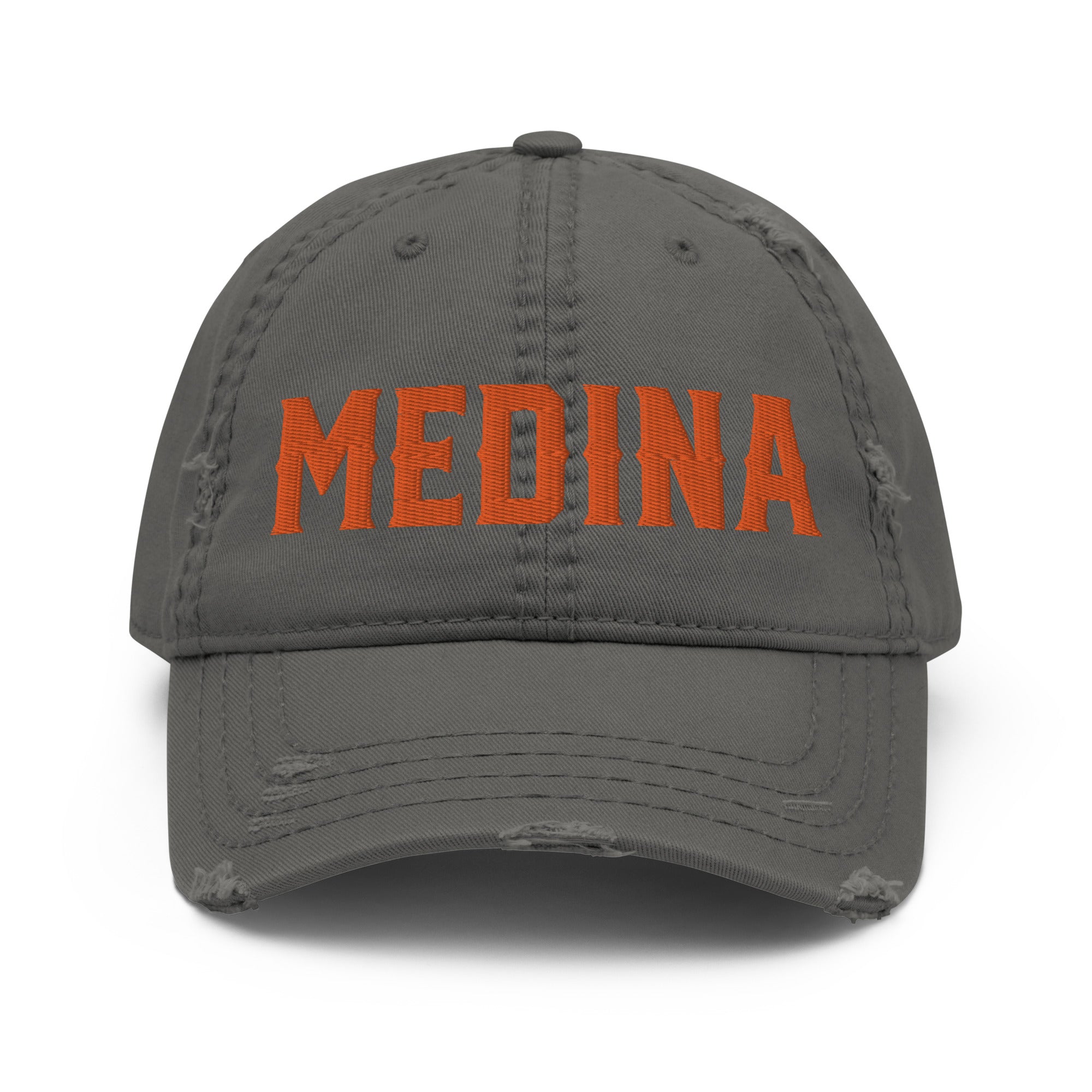 'Medina' Distressed Embroidered Hat