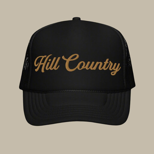 Hill Country Script Trucker Hat