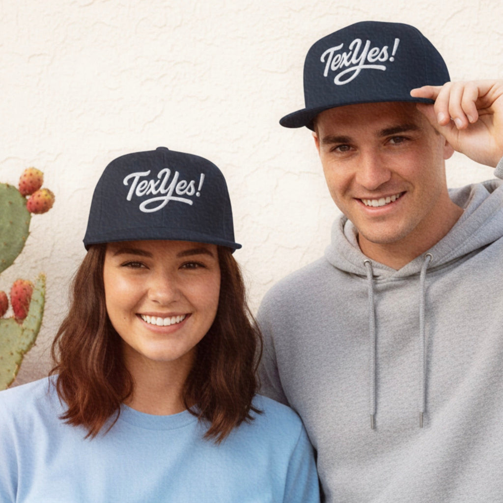 'TexYes!' Embroidered Snapback Hat