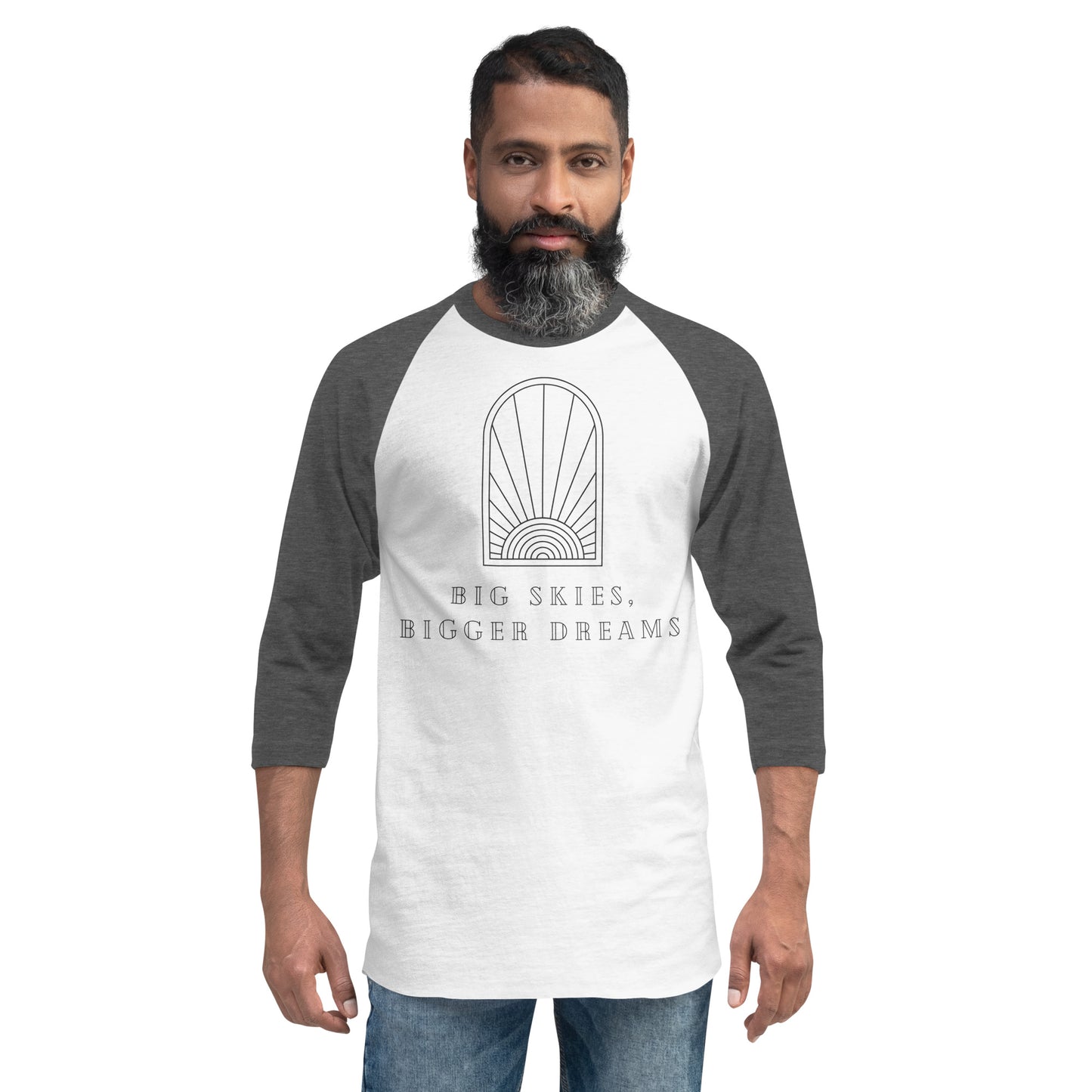 'Big Skies, Bigger Dreams' Raglan Shirt