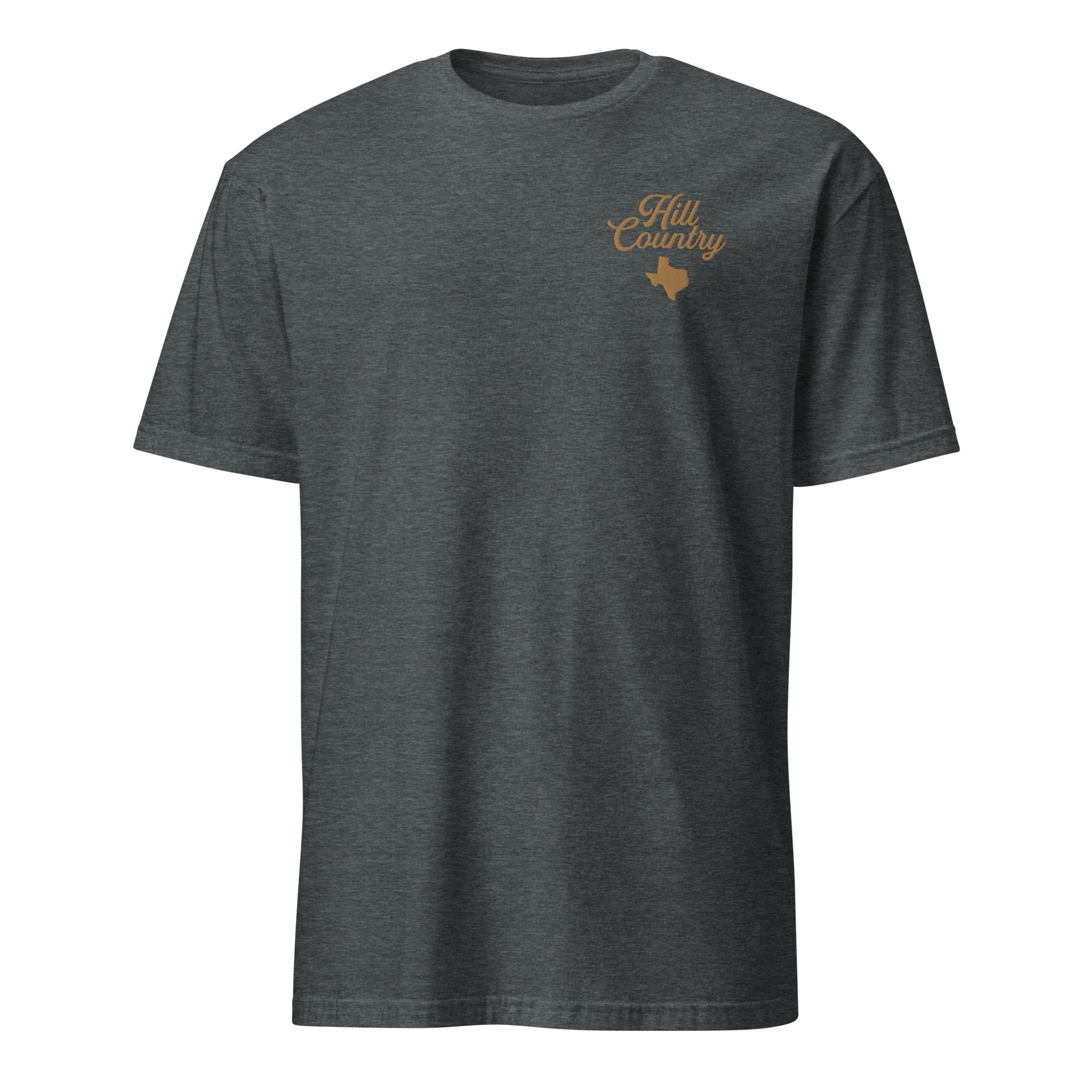 Embroidered Hill Country Script Short-Sleeve Unisex T-Shirt