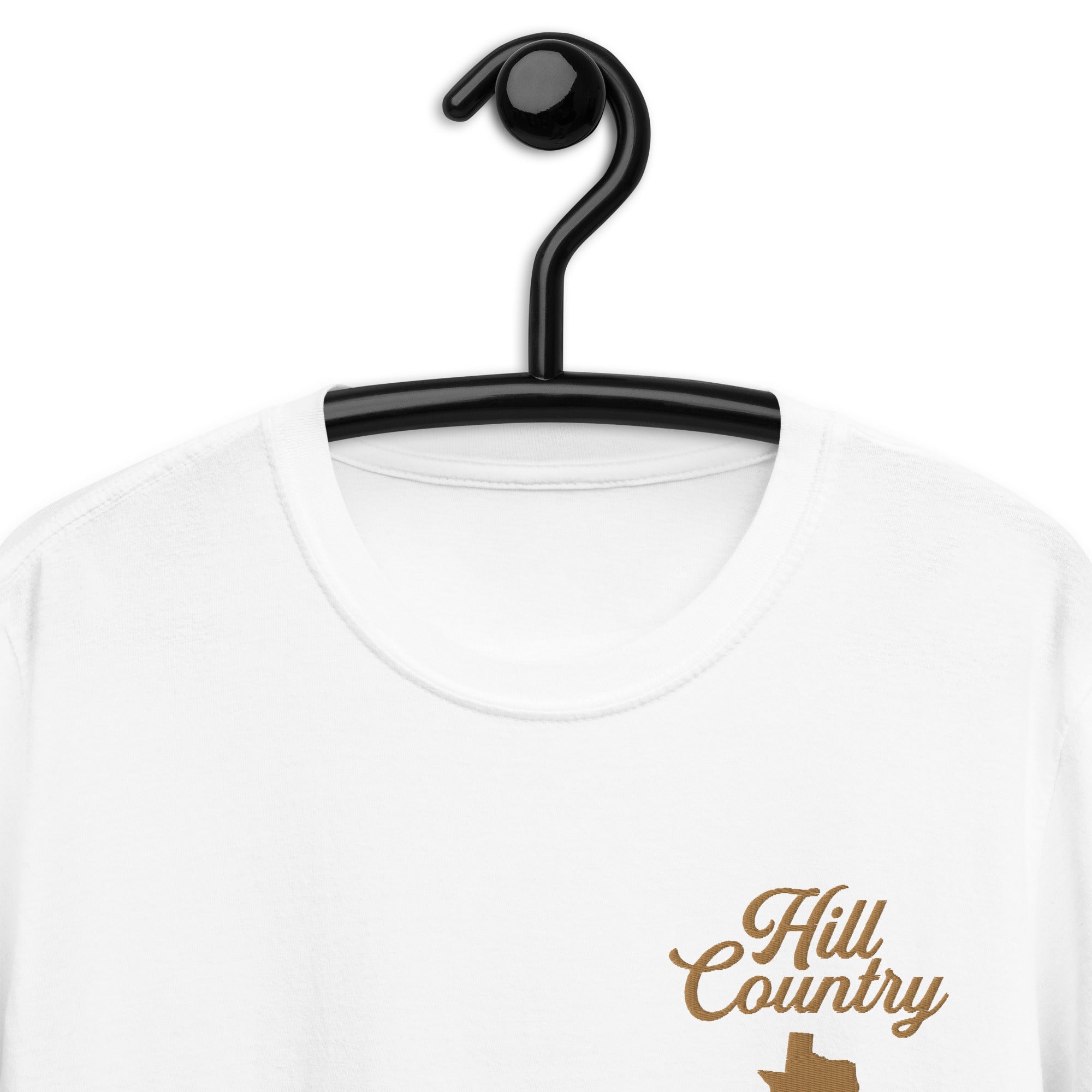 Embroidered Hill Country Script Short-Sleeve Unisex T-Shirt