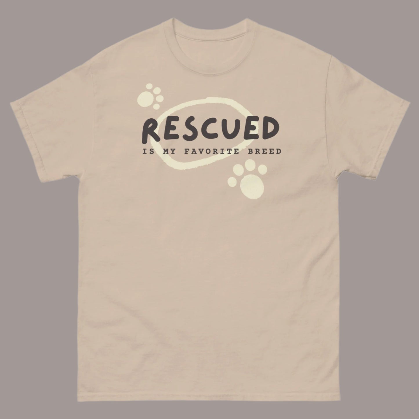 'Rescued Is My Favorite Breed' T-Shirt - ALL PROCEEDS DONATED!