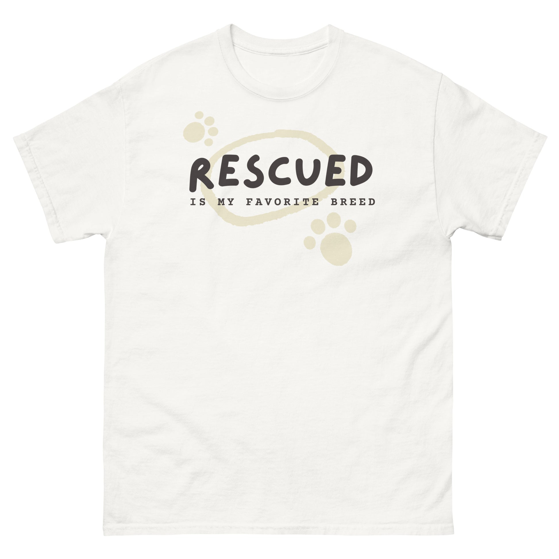 'Rescued Is My Favorite Breed' T-Shirt - ALL PROCEEDS DONATED!
