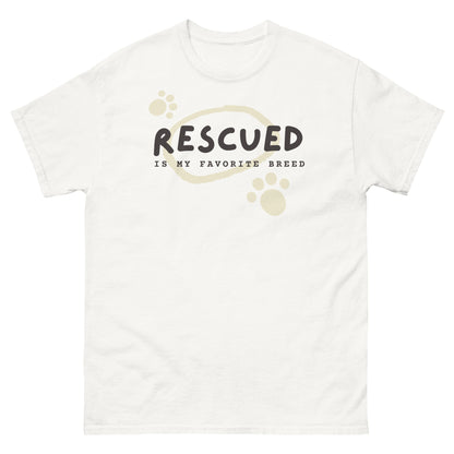 'Rescued Is My Favorite Breed' T-Shirt - ALL PROCEEDS DONATED!