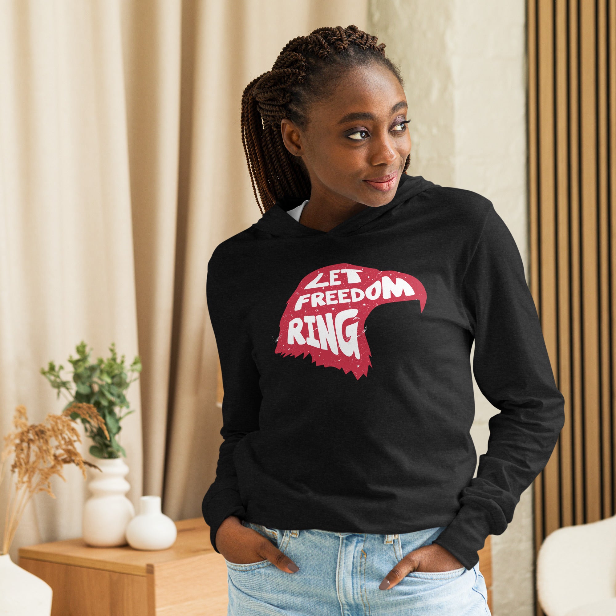 'Let Freedom Ring' Hooded Long-Sleeve Tee