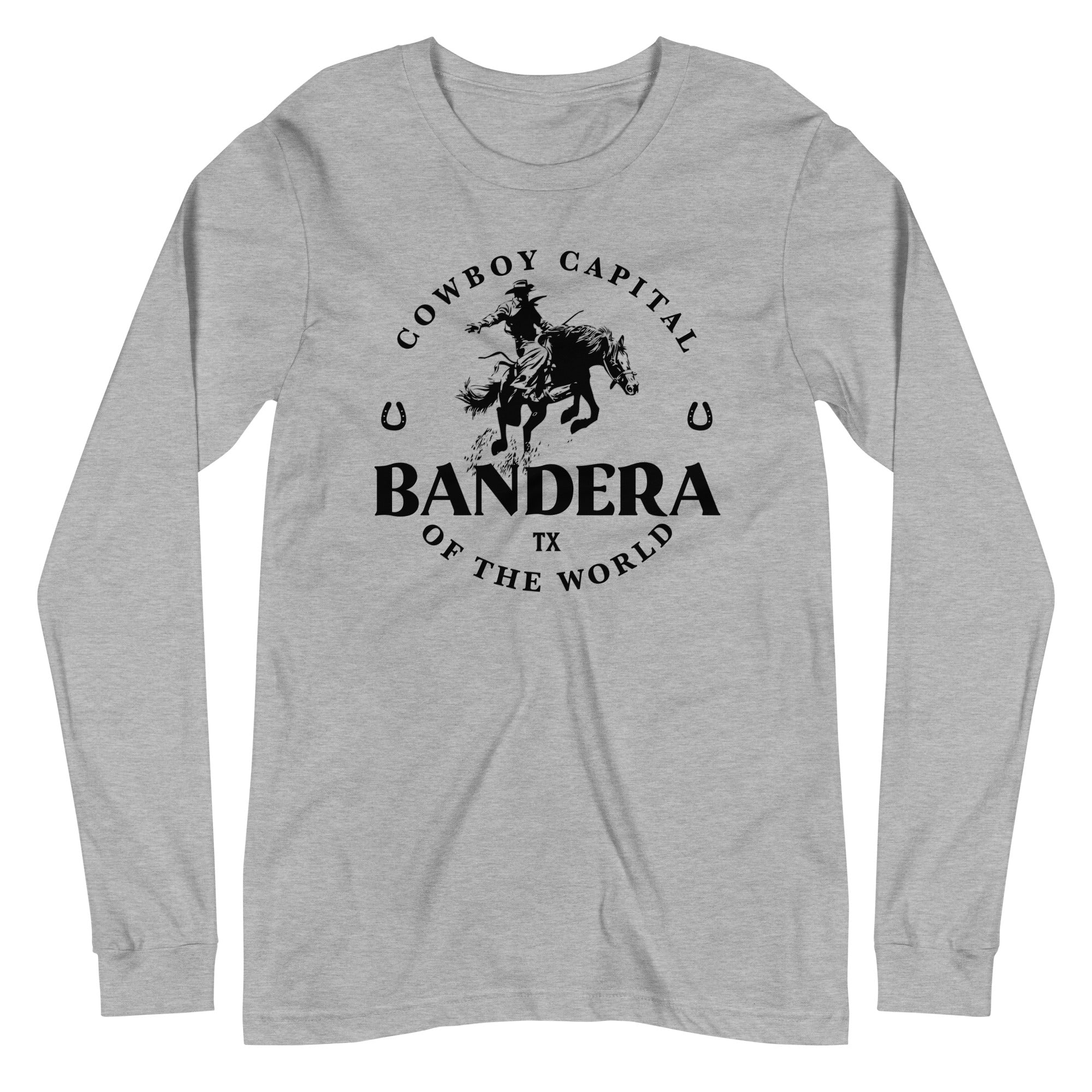 'Bandera, Cowboy Capital' Unisex Long-Sleeve Tee