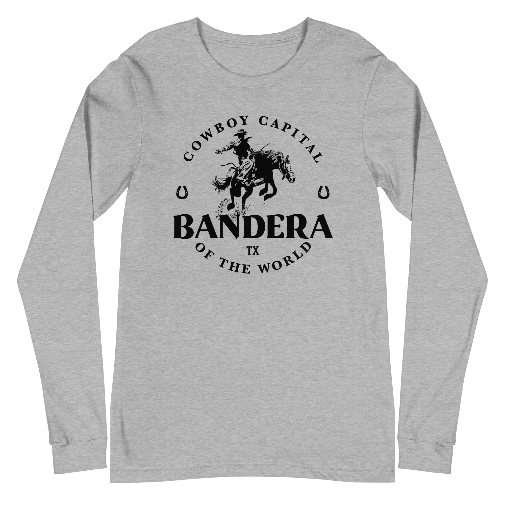 'Bandera, Cowboy Capital' Unisex Long-Sleeve Tee