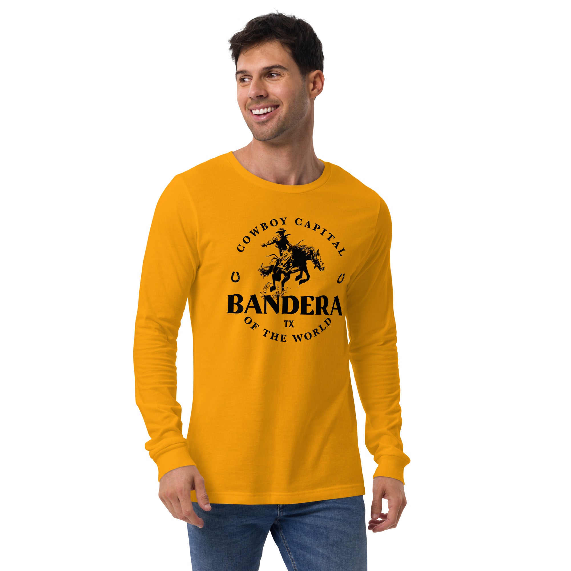 'Bandera, Cowboy Capital' Unisex Long-Sleeve Tee