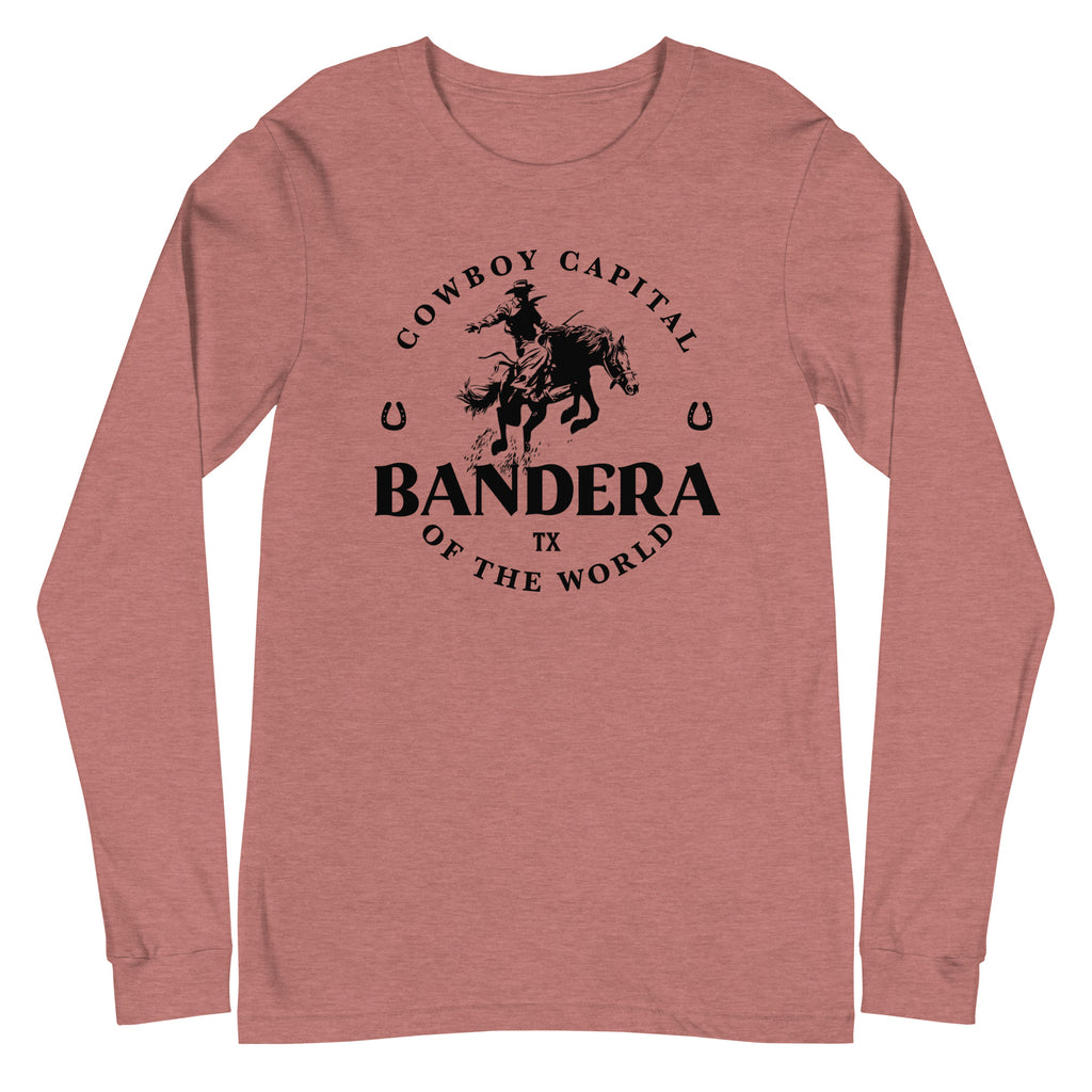 'Bandera, Cowboy Capital' Unisex Long-Sleeve Tee