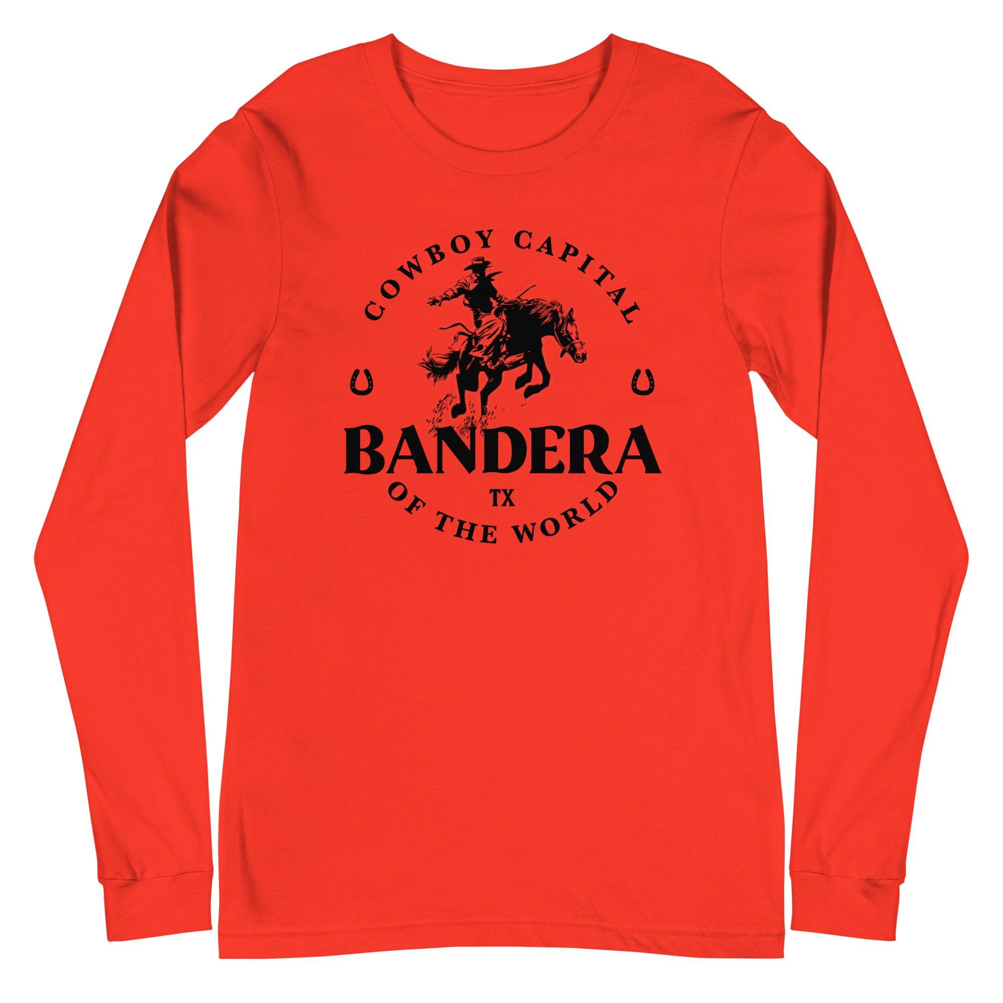 'Bandera, Cowboy Capital' Unisex Long-Sleeve Tee