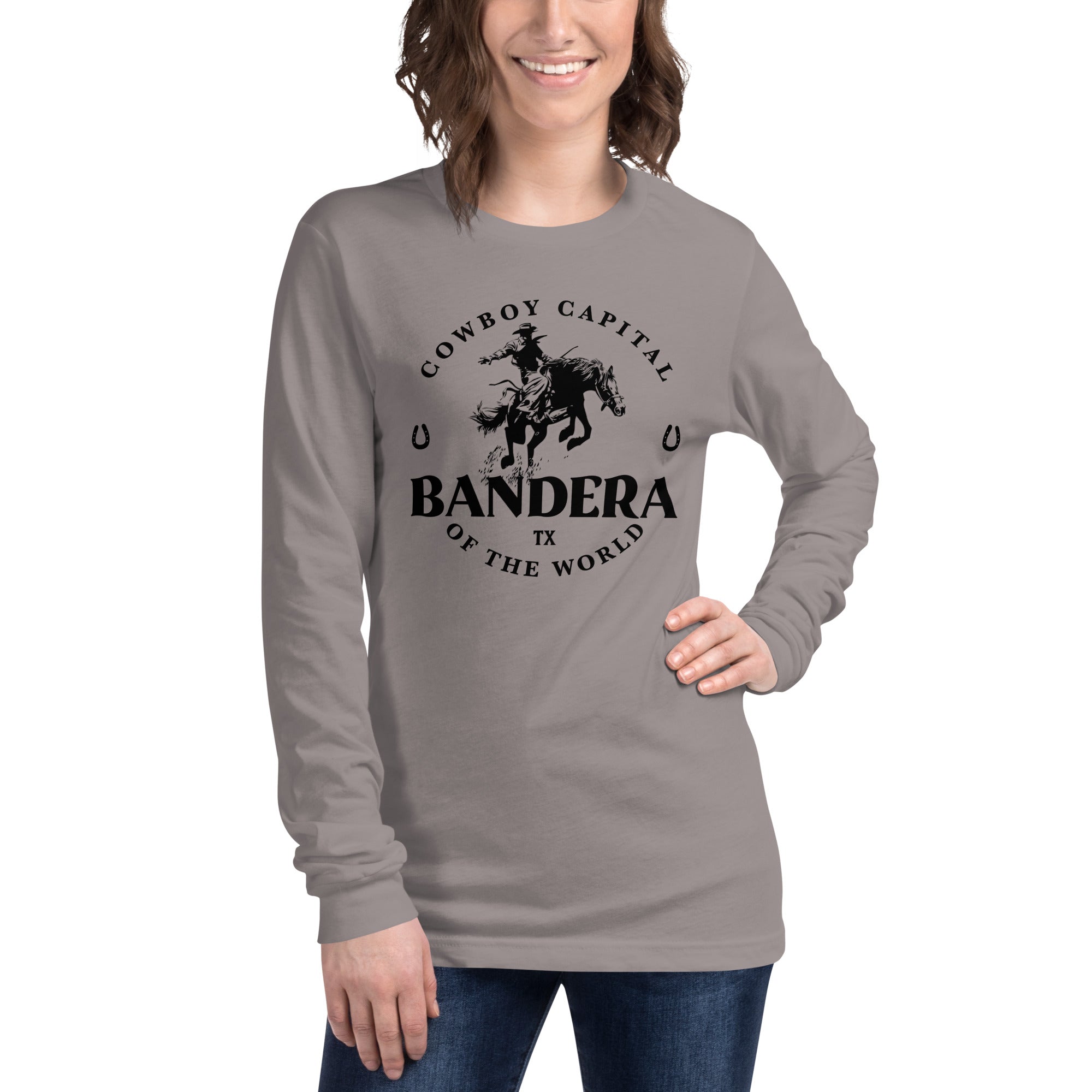 'Bandera, Cowboy Capital' Unisex Long-Sleeve Tee