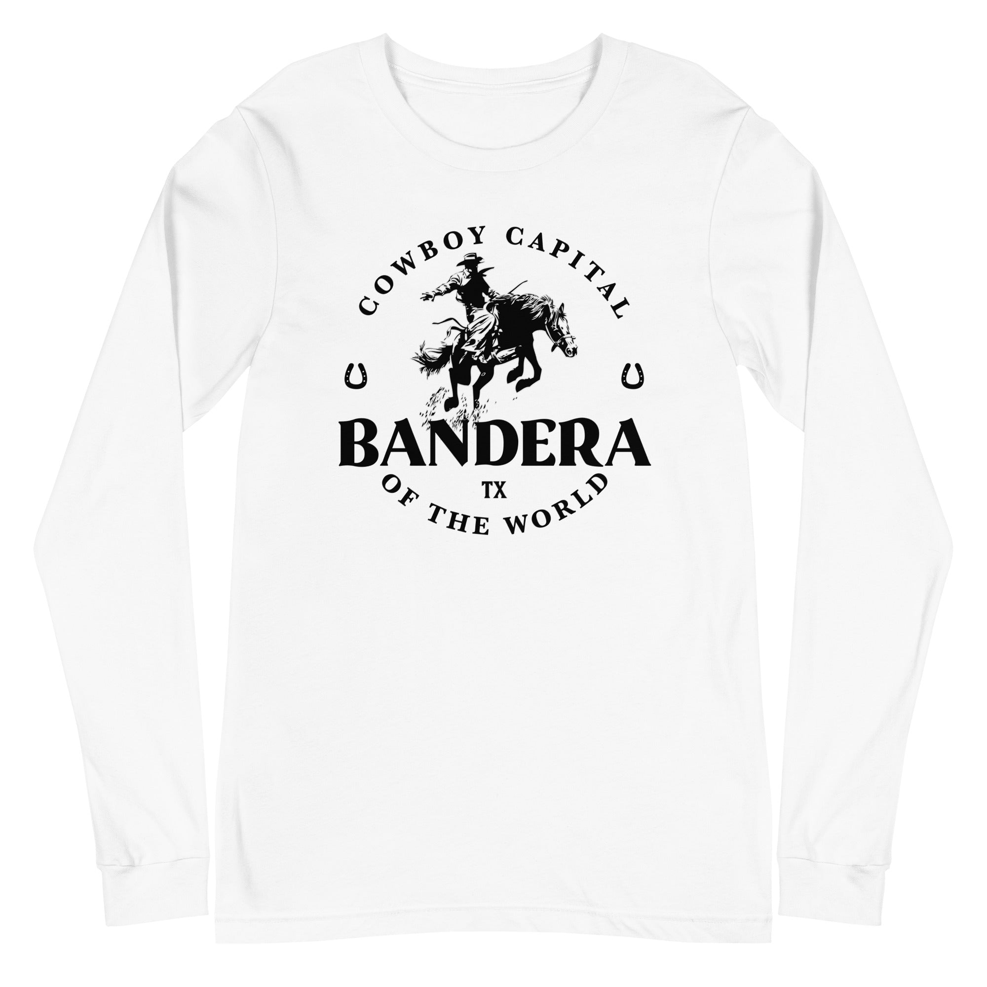 'Bandera, Cowboy Capital' Unisex Long-Sleeve Tee