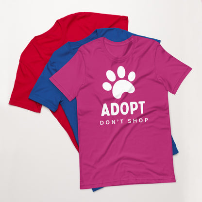 'Adopt, Don't Shop' Lightweight T-Shirt - ALL PROCEEDS DONATED!