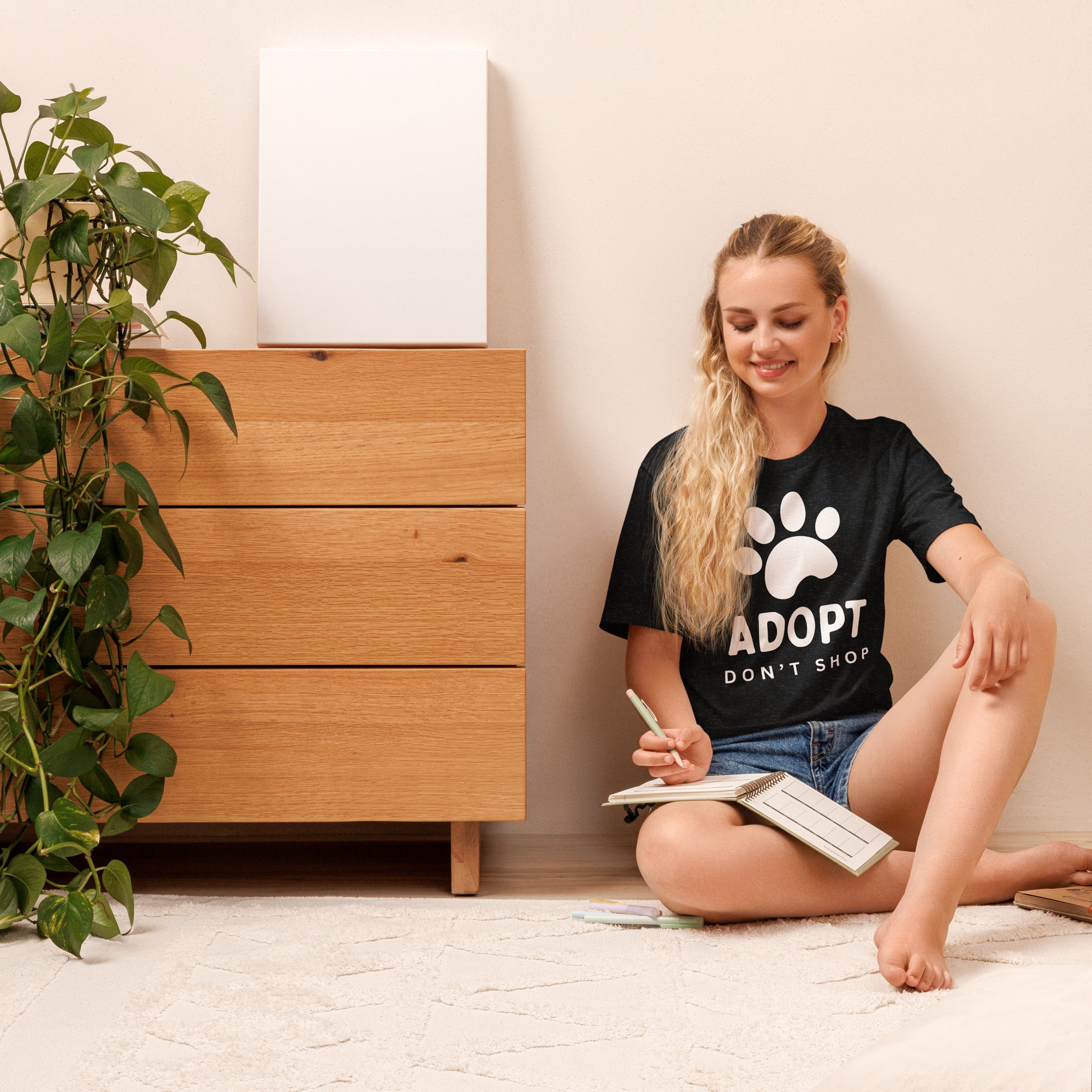 'Adopt, Don't Shop' Lightweight T-Shirt - ALL PROCEEDS DONATED!